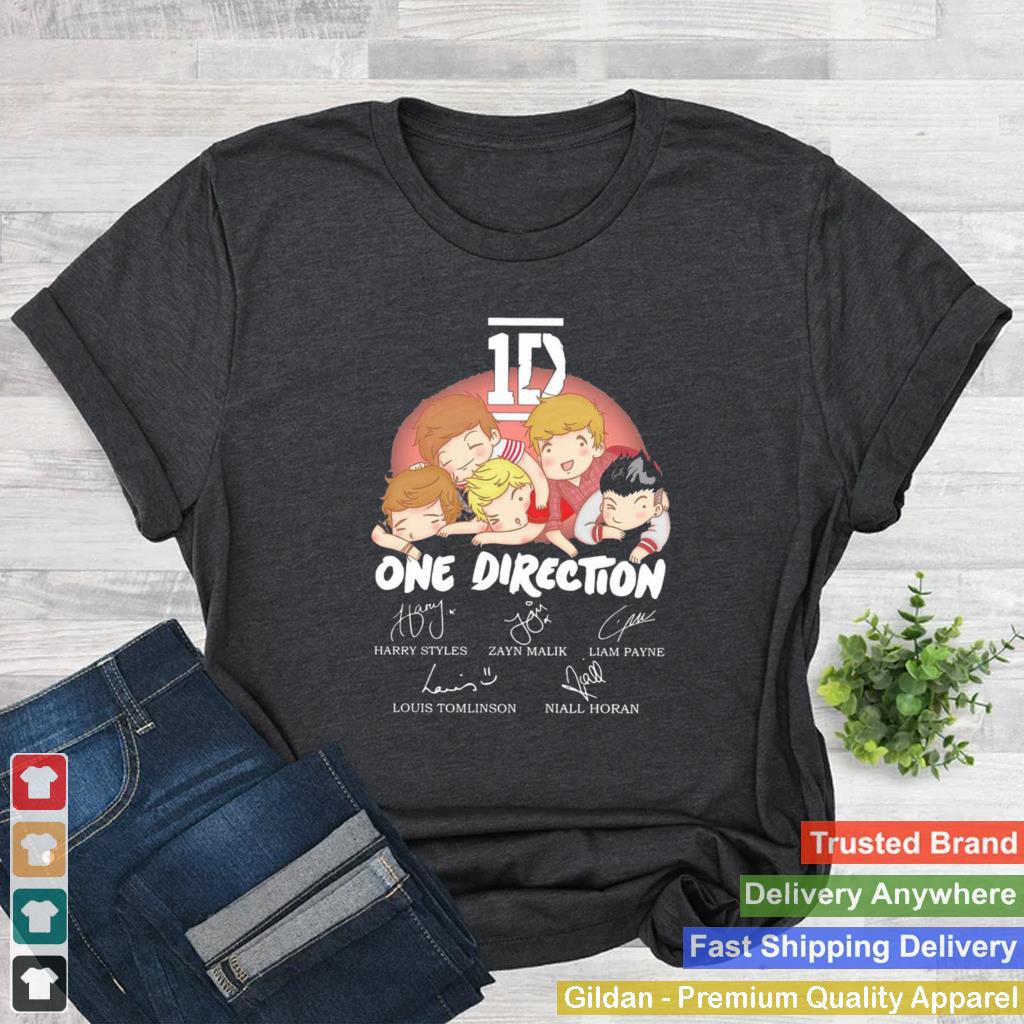 1D One Direction Chibi Signatures shirt