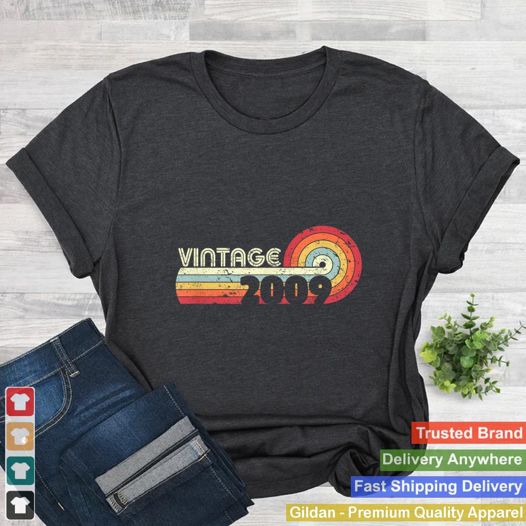 2009 Vintage Shirt, Birthday Gift Tee. Retro Style