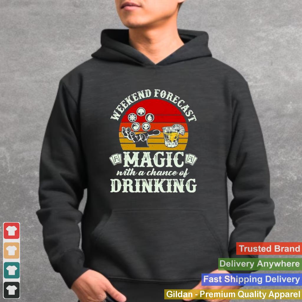 Awesome weekend forecast magic with a chance of drinking shirt