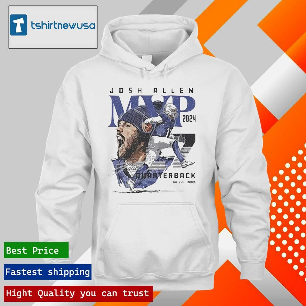 Premium Josh Allen Mvp 2024 Quarterback Signature T-Shirt