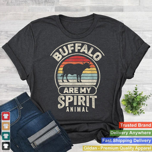 Retro Buffalo Are My Spirit Animal Buffalo Lover