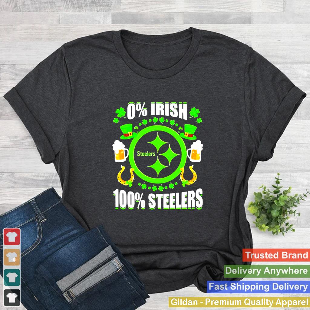 0 Irish Pittsburgh Steelers 100 Steelers St Patricks Day Shirt