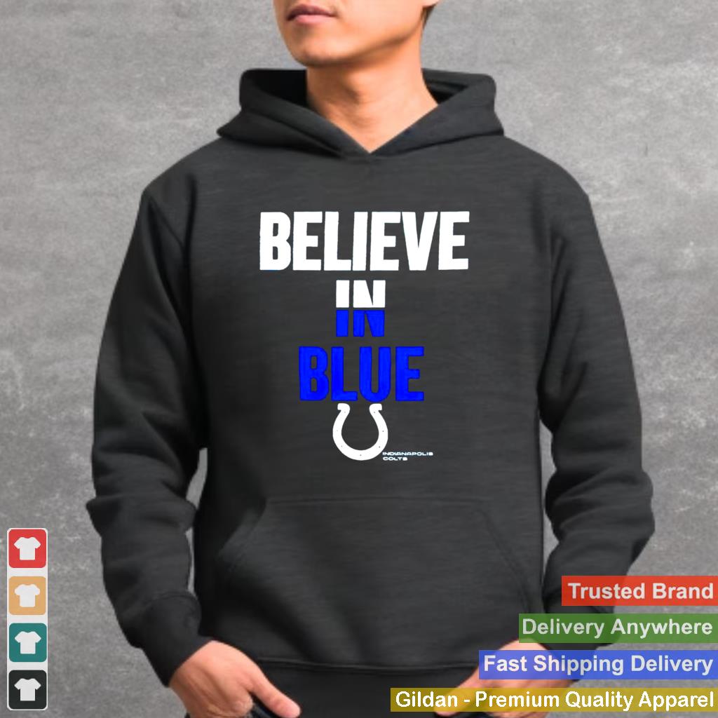 Indianapolis Colts Nike believe in blue shirt