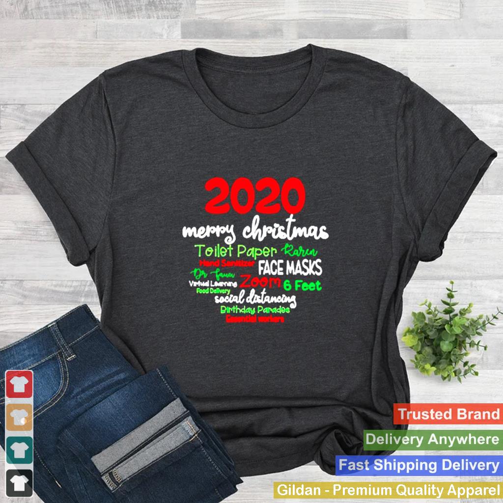 2020 Merry ChristmasToilet Paper Hand Sanitizer and face mask shirt