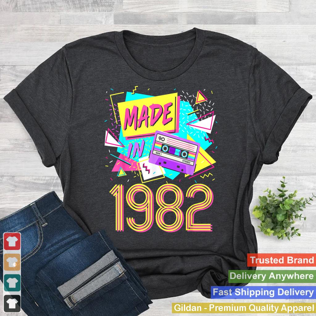 Made In 1982 40 Years Old Retro Vintage 80s 40th Birthday