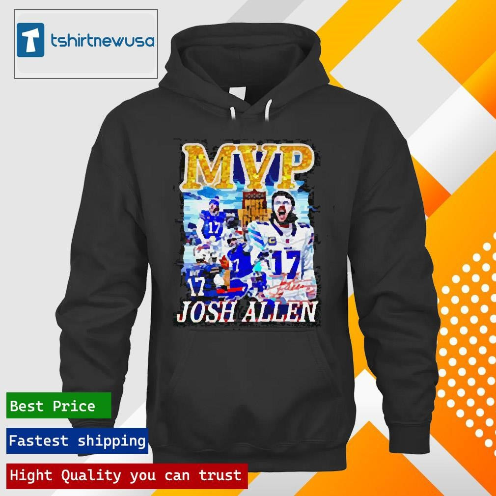 Top Josh Allen Buffalo Bills MVP player collage 2025 T shirt