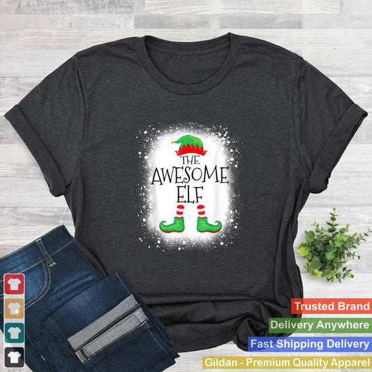 Awesome Elf Matching Group Xmas Funny Family Christmas T Shirt