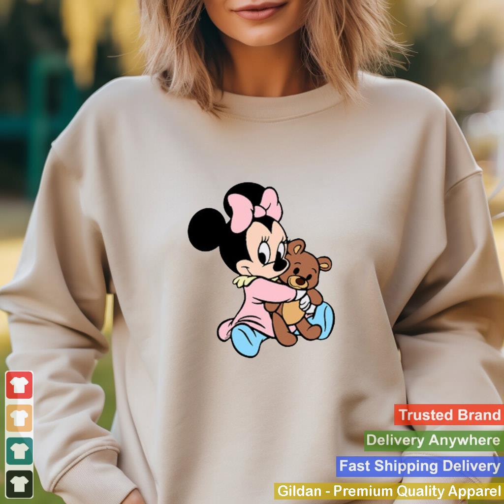 Baby-Minnie-Mouse-And-Her-Teddy-Bear-Disney-shirt