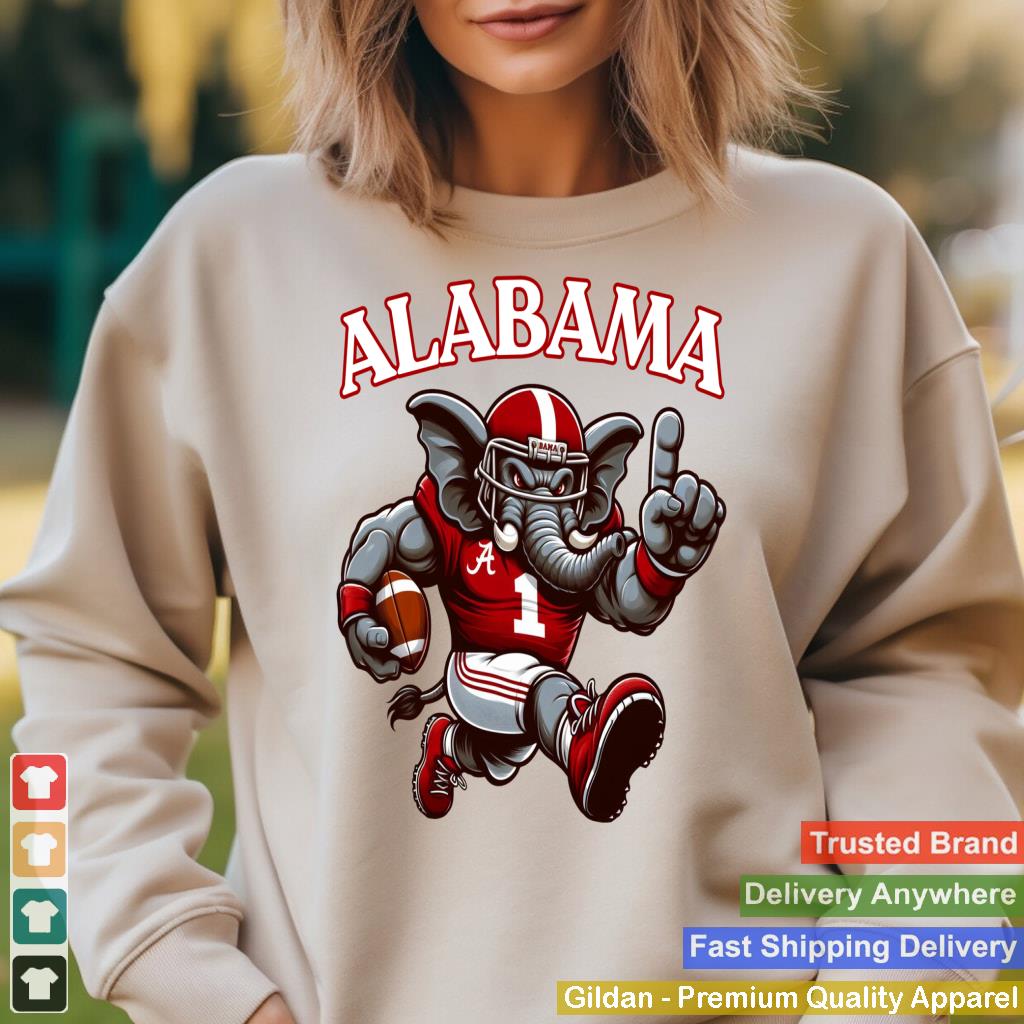 Alabama AL Vintage Sports Funny Love Elephant Animal Men Kid