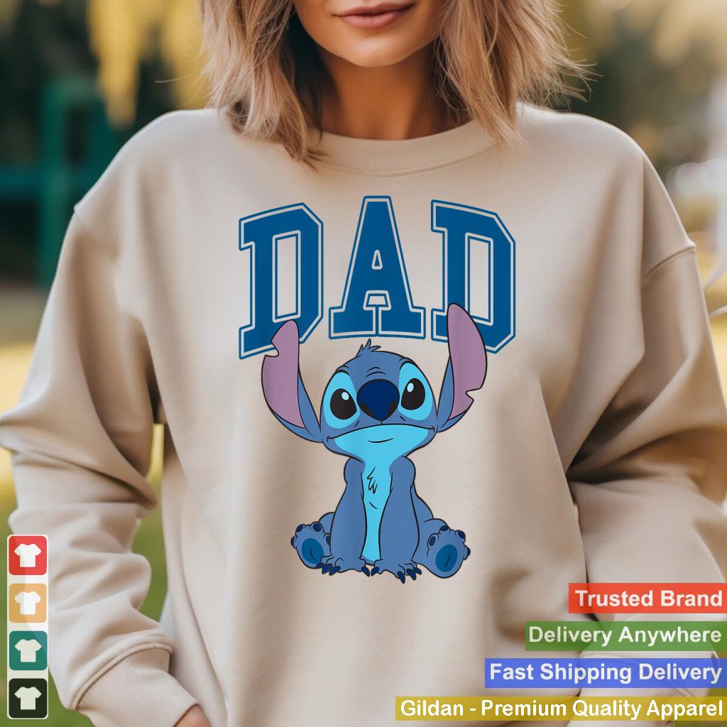 Disney Lilo & Stitch Vintage Dad Cool Stitch Collegiate Logo