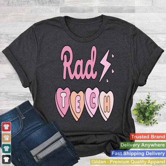 Rad Tech Valentines Day Xray Ultrasound Retro Love Hearts