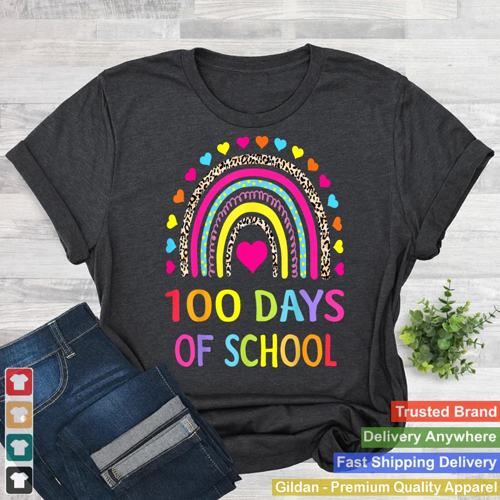 Cute 100 Days Of School Rainbow 100th Day Of School