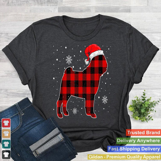 Check Brand For 50, Christmas Buffalo Plaid Pug Pajama