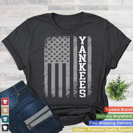 Vintage Retro Yankees Name US Flag