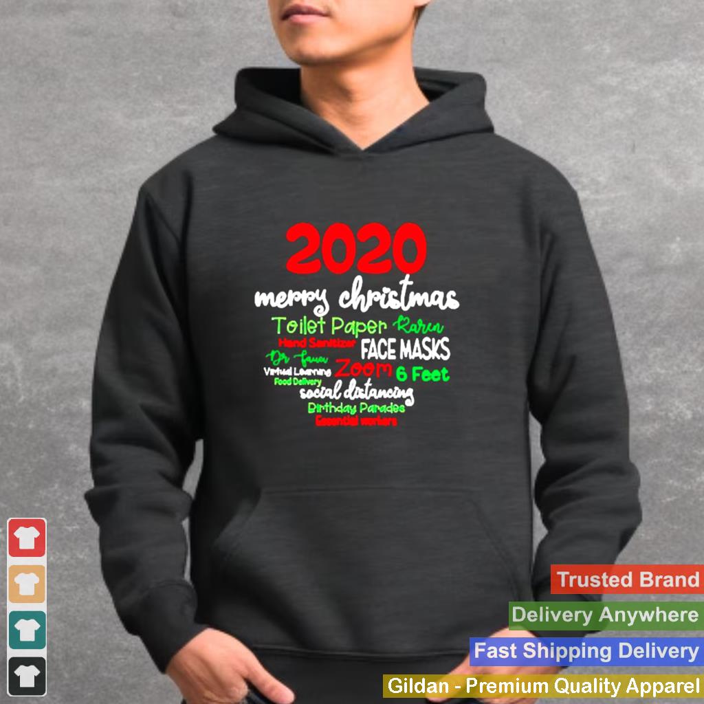 2020 Merry ChristmasToilet Paper Hand Sanitizer and face mask shirt