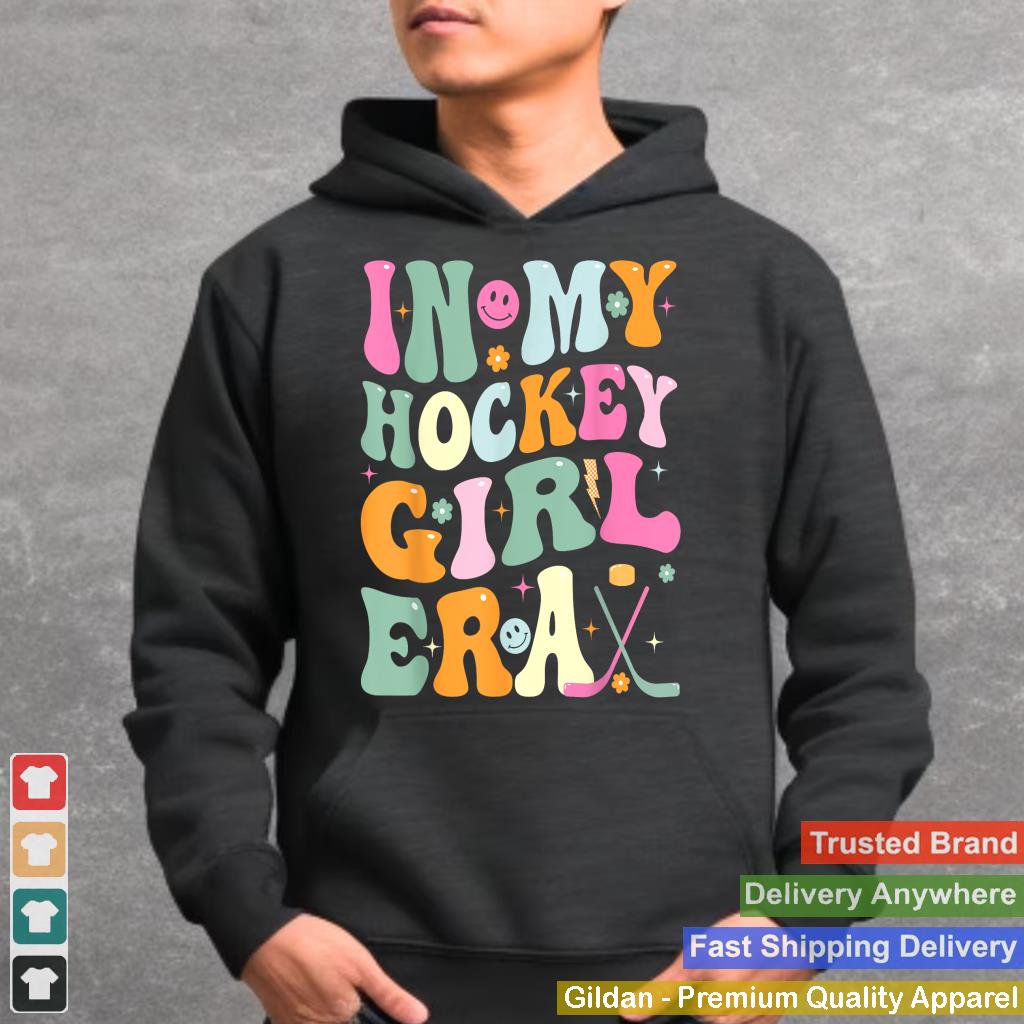 In My Hockey Girl Era Groovy Ice Hockey Girls Kids Women