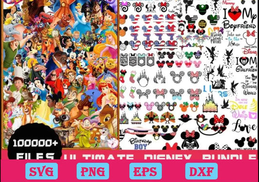 100000+ Ultimate Disney Svg Bundle