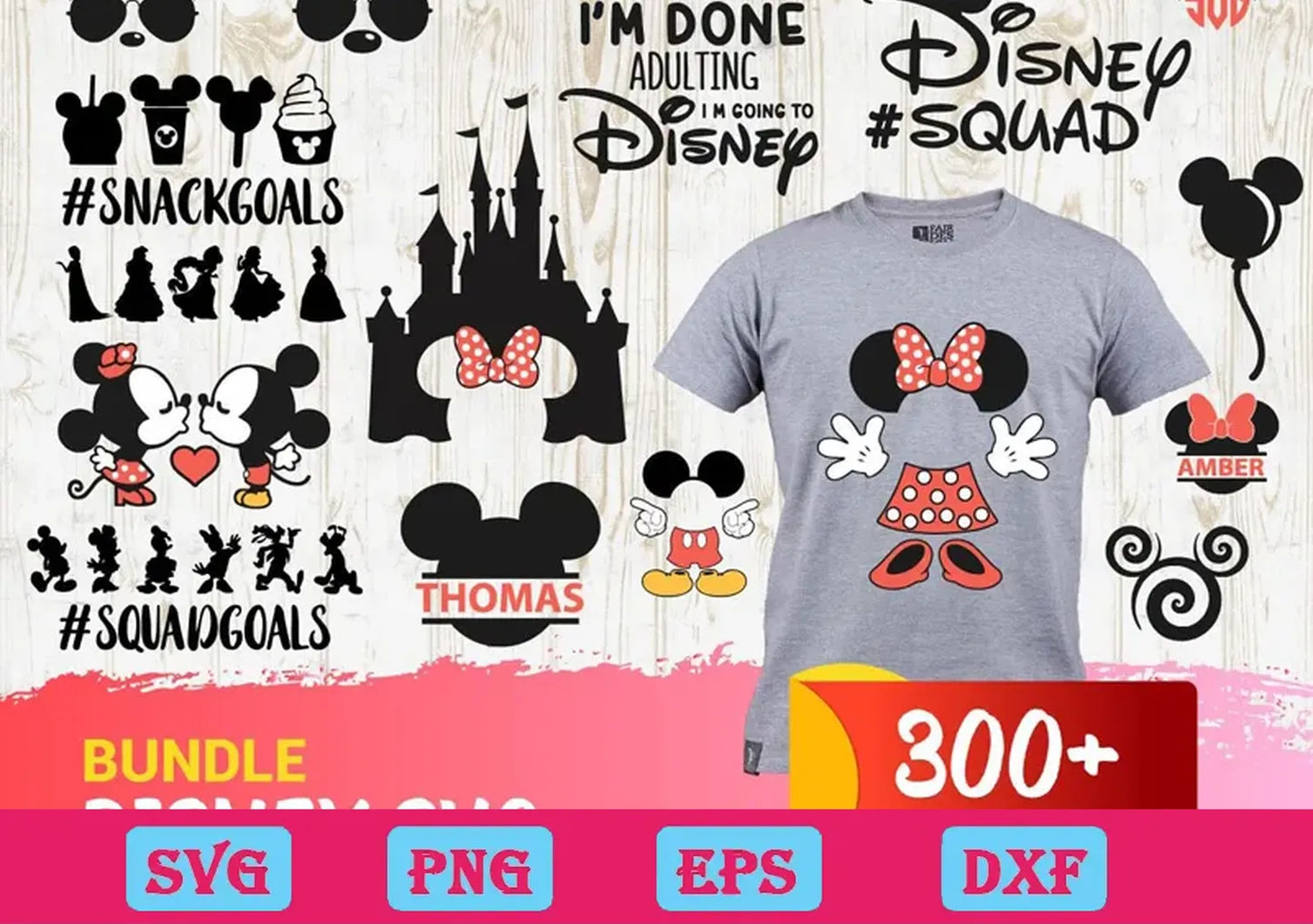 300+ Bundle Disney Svg