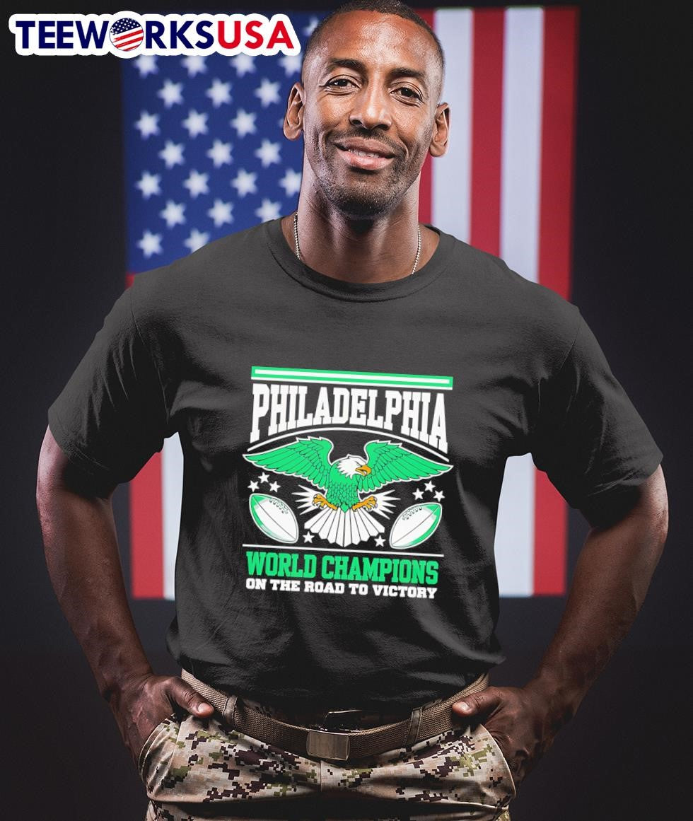 Philadelphia World Champions on the road to Victory shirt