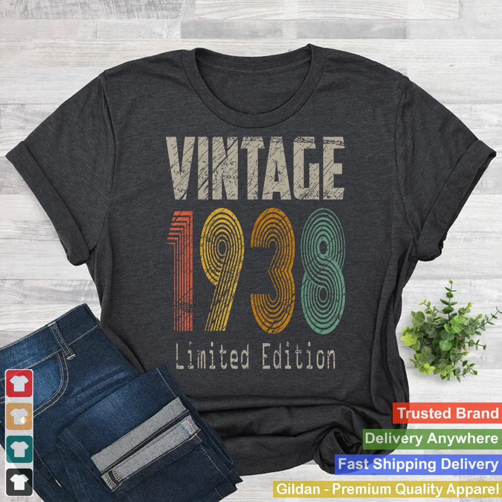 Vintage 1938 87th Birthday Gifts 87 Year Old For Men Women