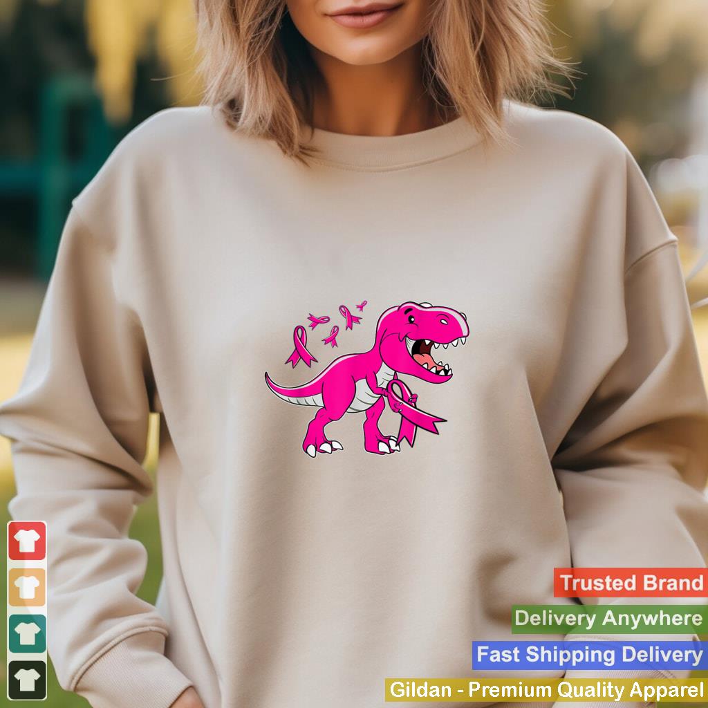 In October We Wear Pink TRex Dinosaur Toddler Kids T Shirt