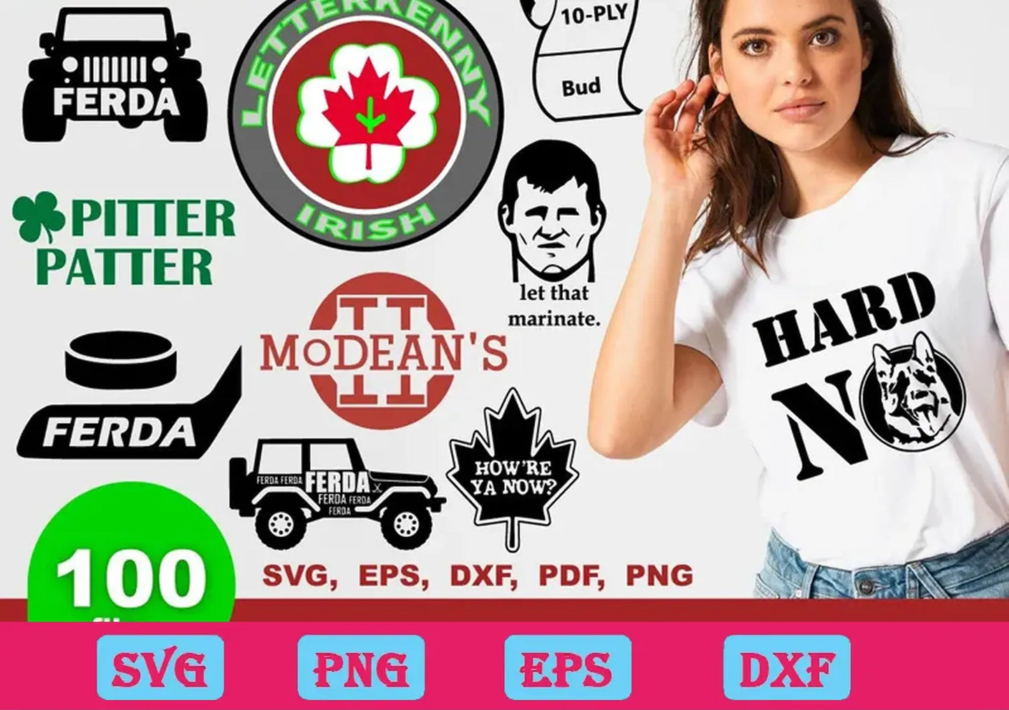 100 Files Letterkenny svg Bundle