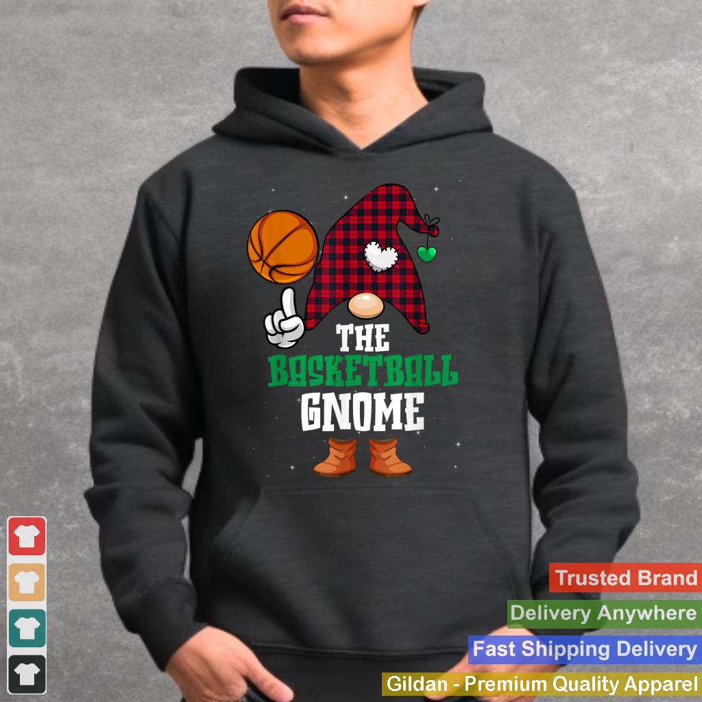 Matching Family Christmas Basketball Gnome Red Buffalo Plaid