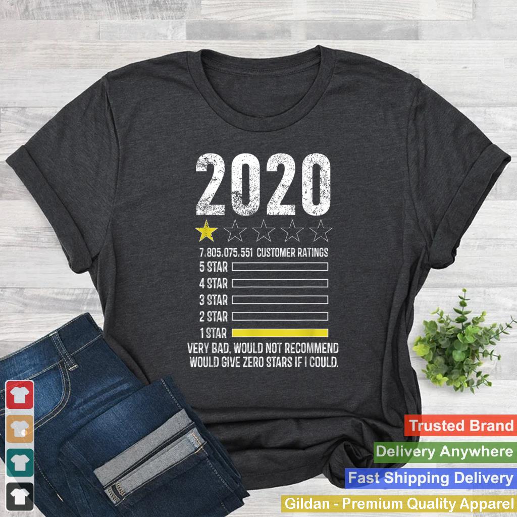 2020 review Very Bad Would Not Recommend 1 star funny Gift T Shirt