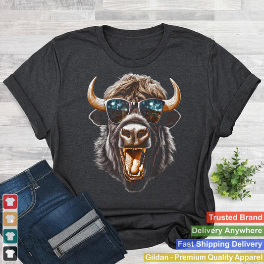 Western Buffalo sunglasses funny American Bison