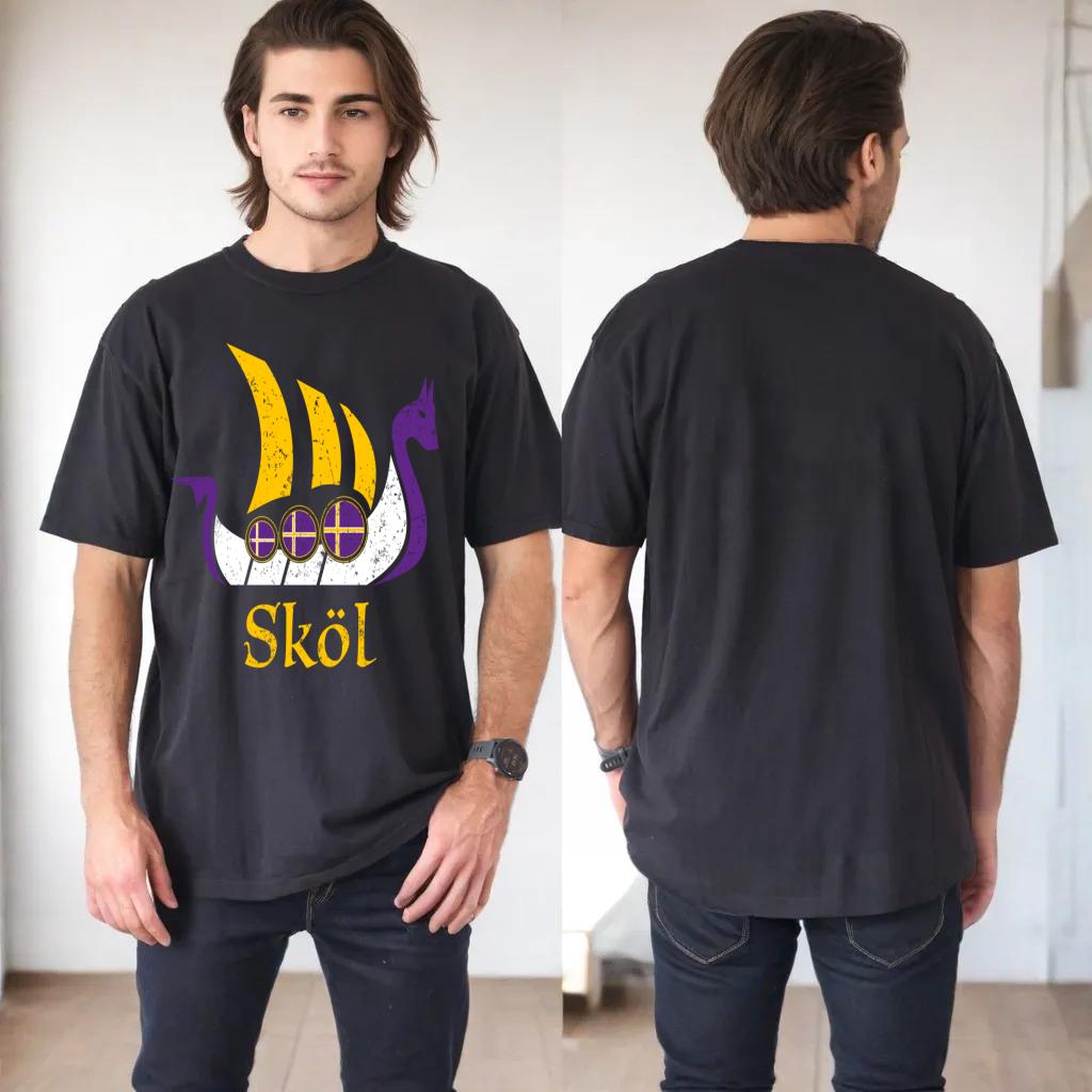 Skol Hoodie Sweatshirt Nordic Scandinavian Vikings Boat