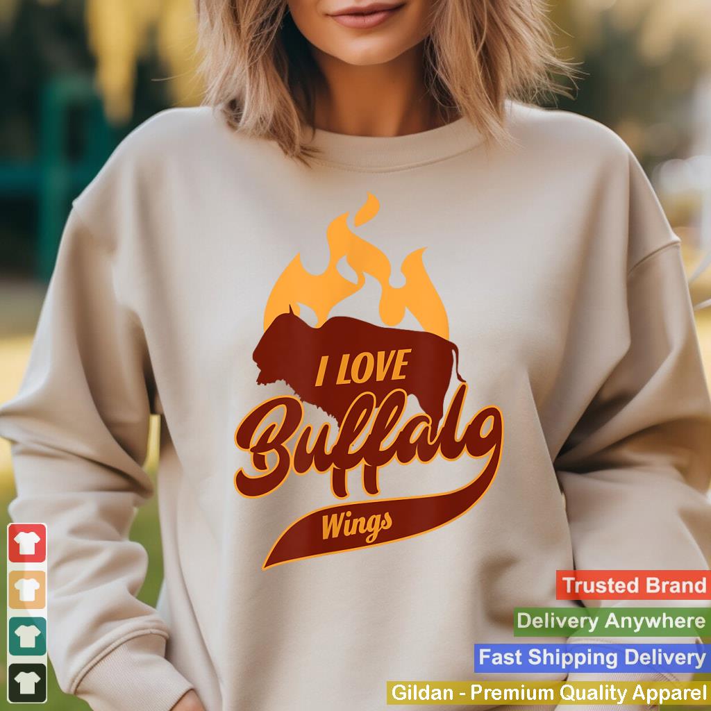 I LOVE BUFFALO WINGS T-SHIRT for BBQ men and women