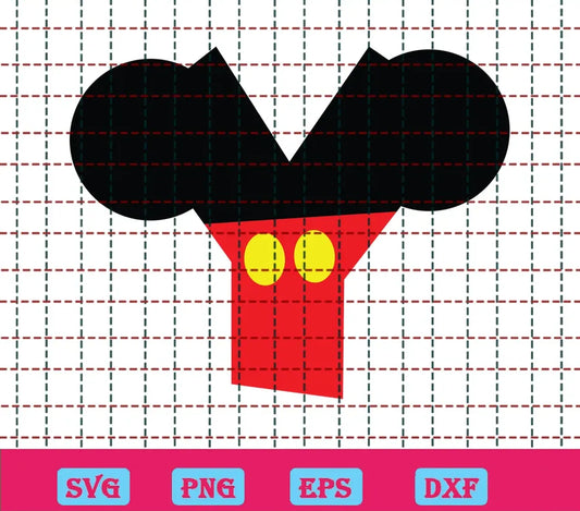 Micky Font SVG Free Y SVG Disney Font SVG