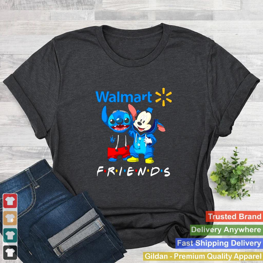 Baby Stitch And Mickey Mouse Walmart Friends Shirt