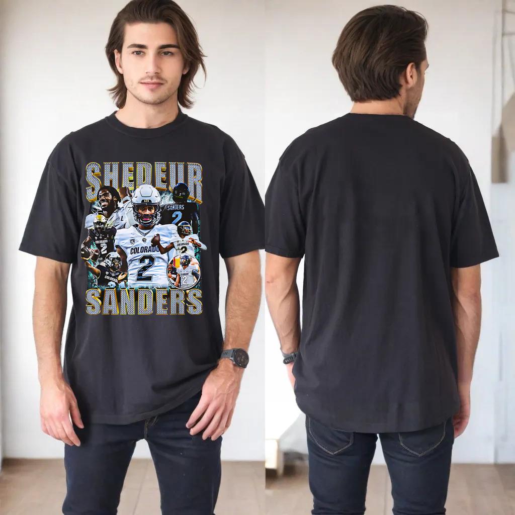 Vintage Shedeur Tee Graphic Sanders 90's Style