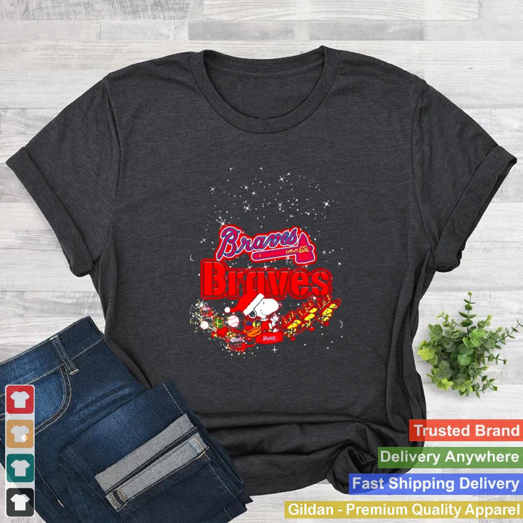 Atlanta Braves Snoopy Christmas shirt