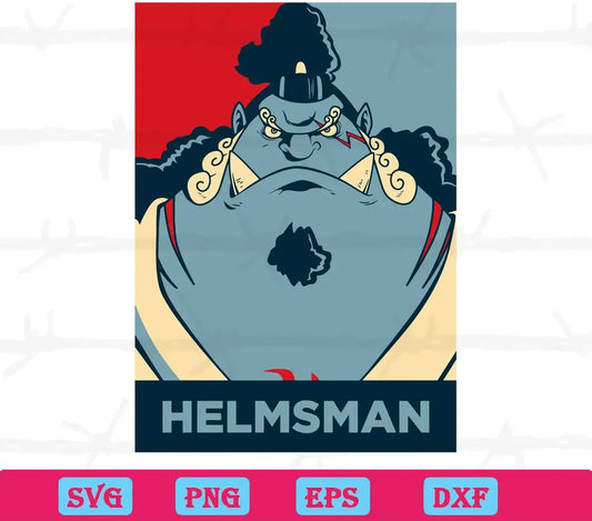 Jinbe Helmsman One Piece, Layered Svg Files