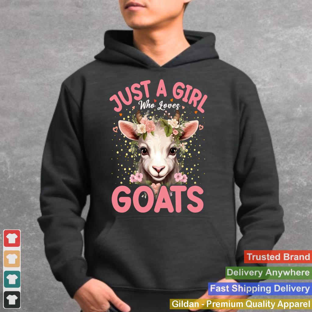 Just A Girl Who Loves Goats Floral Women Girls