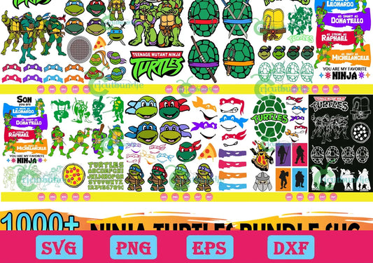 1000+ Ninja Turtle Bundle Svg