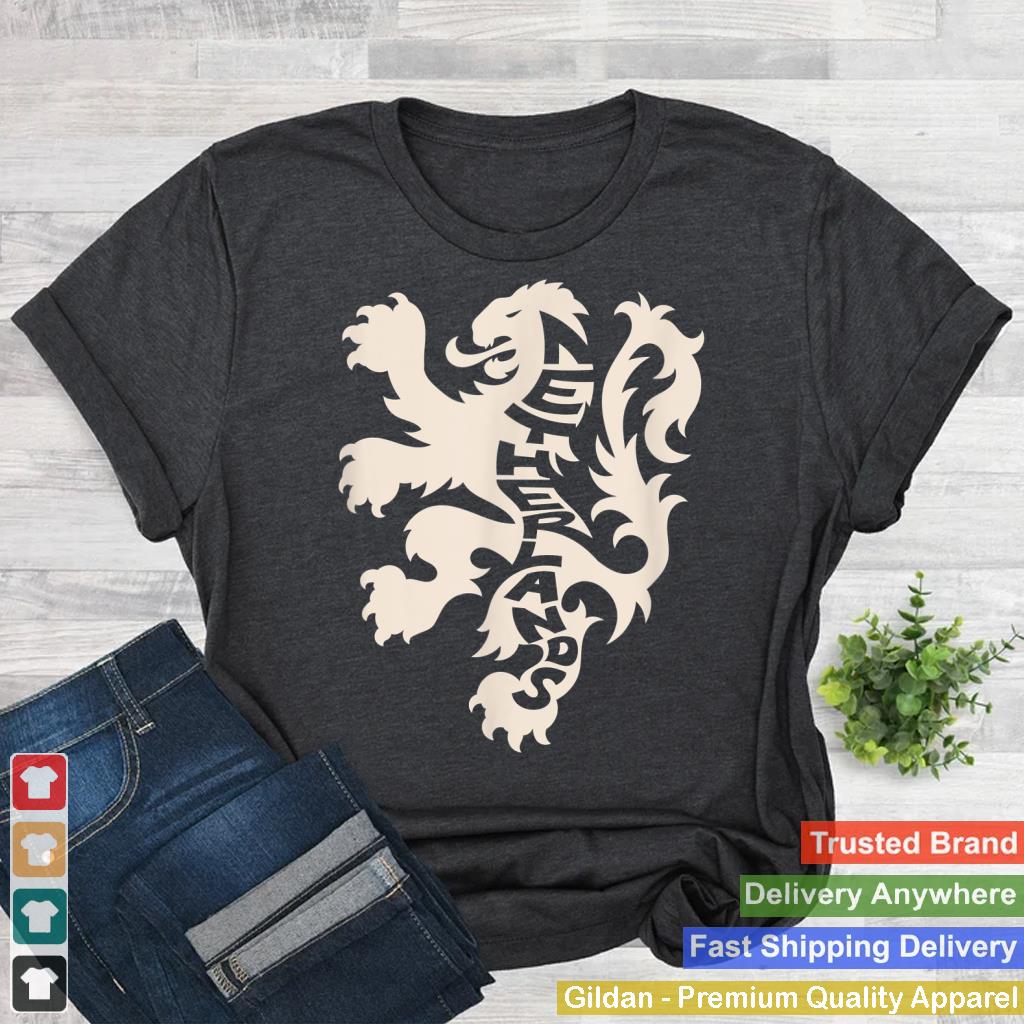 Netherlands Word Art - Cool Dutch Lion