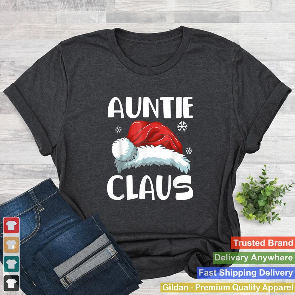 Auntie Claus Shirt Christmas Pajama Family Matching Xmas T Shirt 3 2