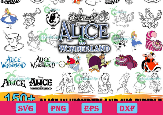 150+ Alice In Wonderland Svg Bundle