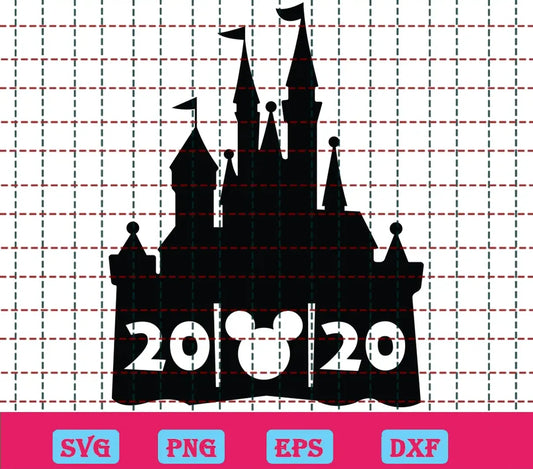 Disney Castle Svg Free, Mickey Head Svg, Disney Svg, 2020 Svg, Instant Download