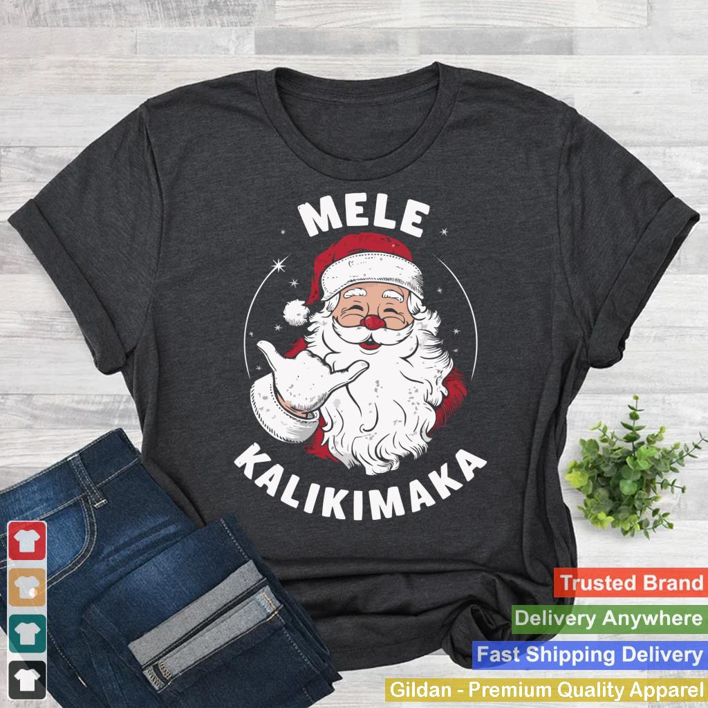 Mele Kalikimaka Hawaii Santa Hawaiian Merry Christmas Tree