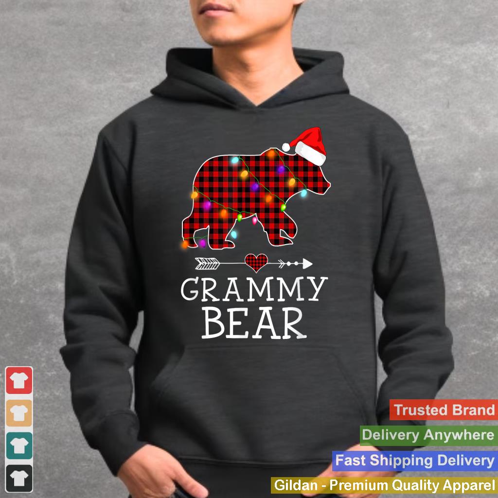 Grammy Bear Christmas Pajama Red Plaid Buffalo Family