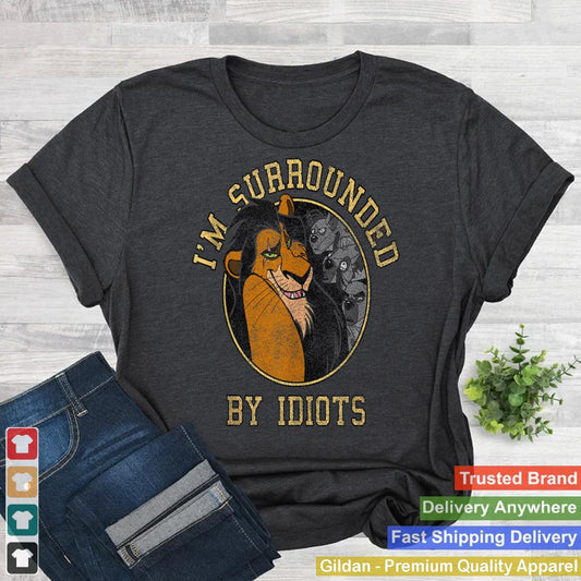 Disney The Lion King Scar & Hyenas Surrounded By Idiots Tank Top