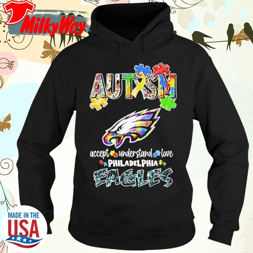 Official Autism Accept Understand Love Philadelphia Eagles Shirt