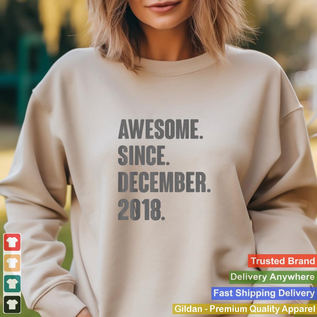 Awesome Since December 2018 Birthday Gift For 3 Year Old T Shirt