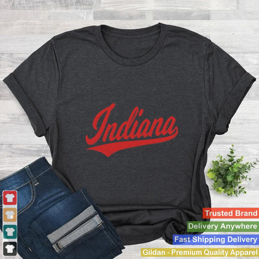 INDIANA VARSITY SCRIPT RETRO VINTAGE SPORTS STYLE