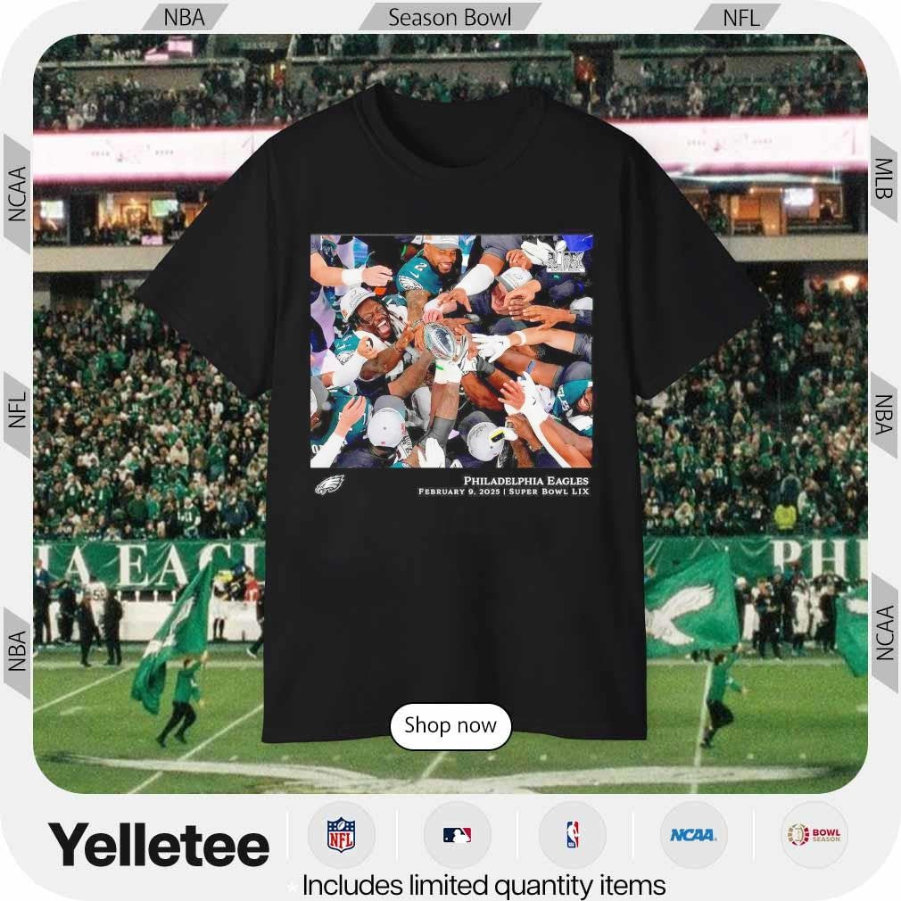 Philadelphia Eagles NFL Flash Features Super Bowl LIX Champions shirt