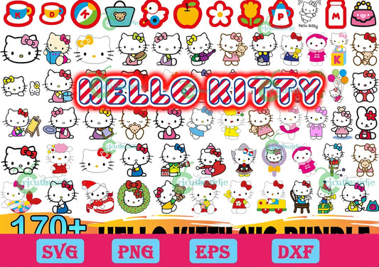 170+ Hello Kitty Svg Bundle